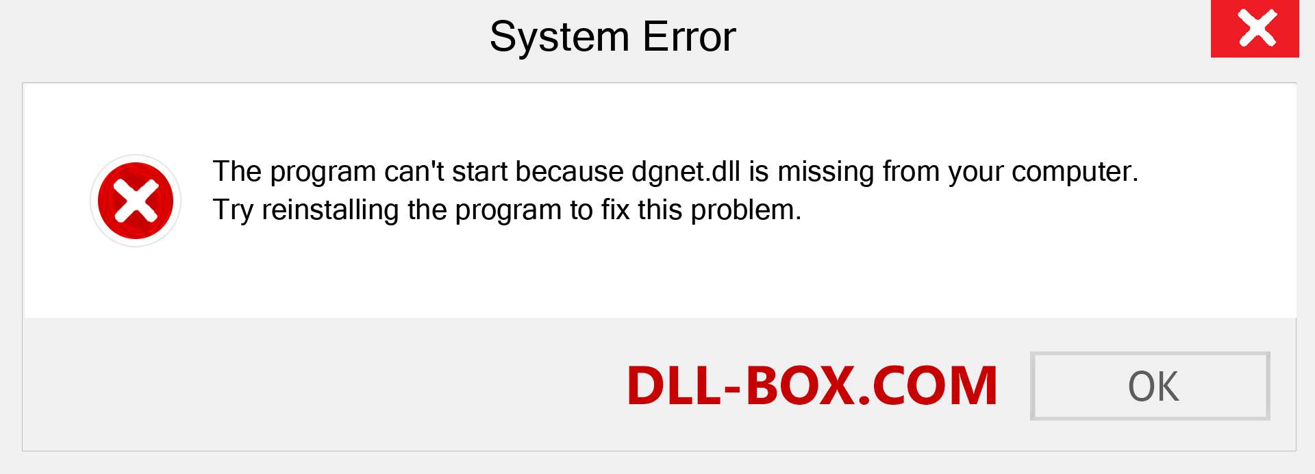  dgnet.dll file is missing?. Download for Windows 7, 8, 10 - Fix  dgnet dll Missing Error on Windows, photos, images