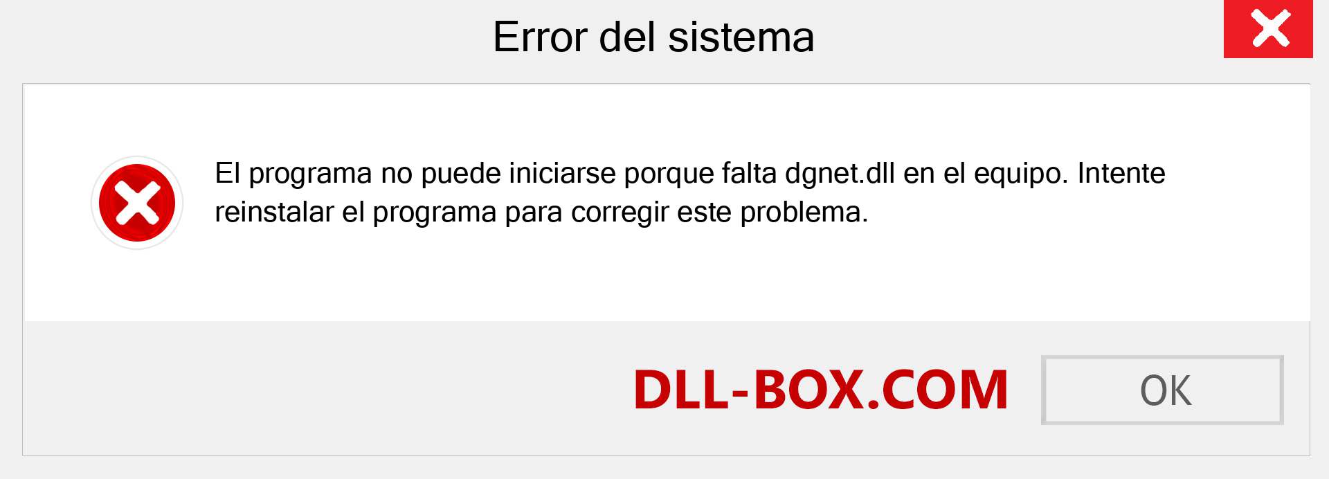 ¿Falta el archivo dgnet.dll ?. Descargar para Windows 7, 8, 10 - Corregir dgnet dll Missing Error en Windows, fotos, imágenes