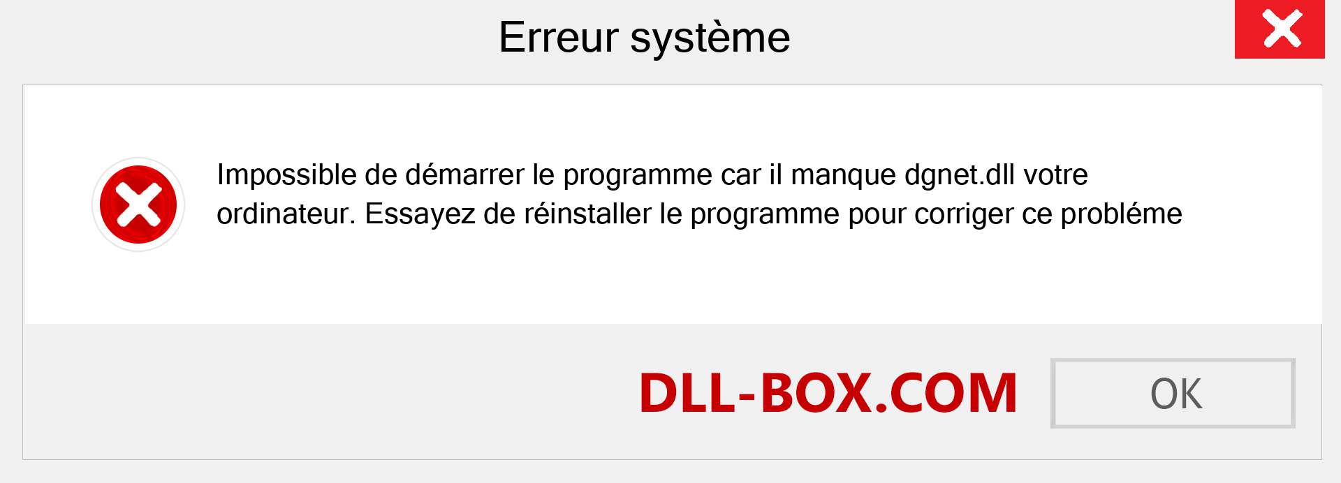 Le fichier dgnet.dll est manquant ?. Télécharger pour Windows 7, 8, 10 - Correction de l'erreur manquante dgnet dll sur Windows, photos, images